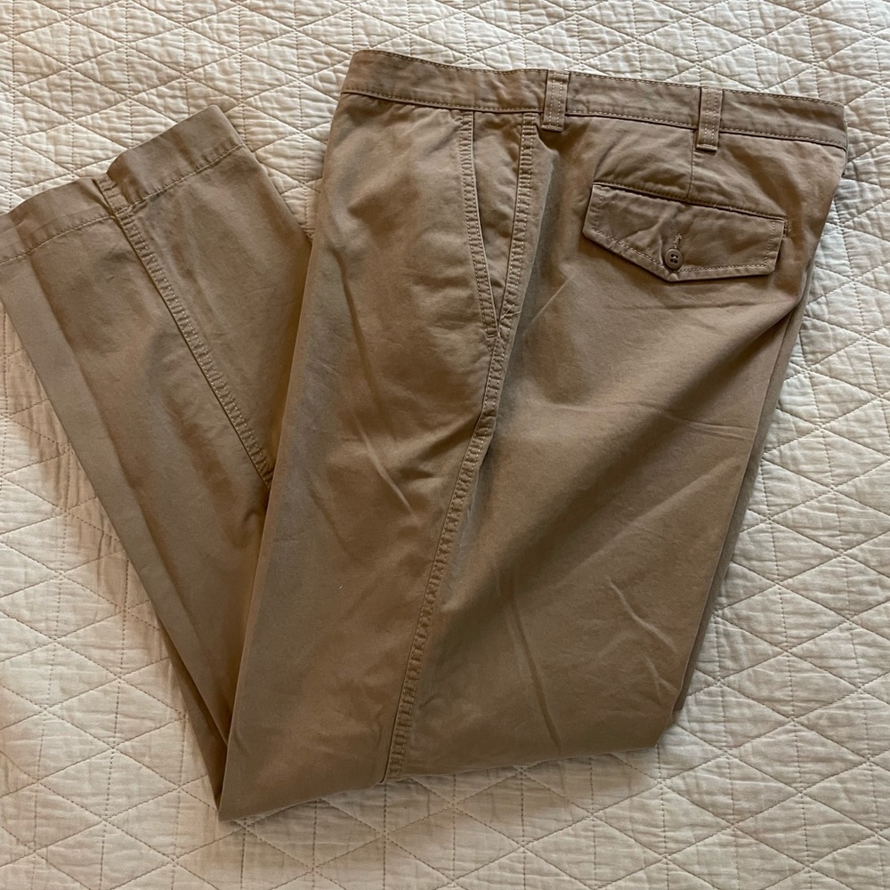 CREMIEUX CASSIS Straight Fit Chino Pant in British Khaki Size 40-30 NWT $69.50